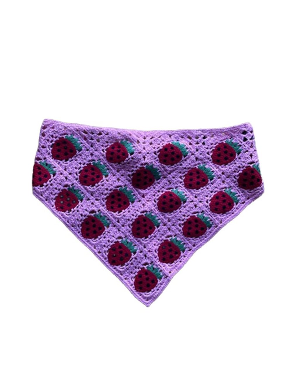 Crochet Strawberry Handkerchief Top